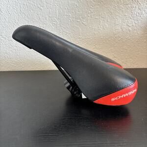 Schwinn Bike Seat Black Red New Bicycle Saddle Comfort